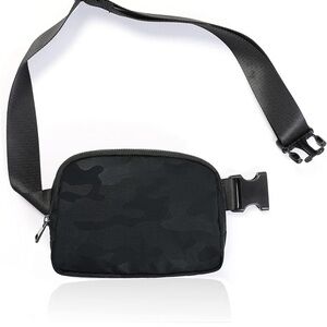 Black Camouflage Crossbody Bag
